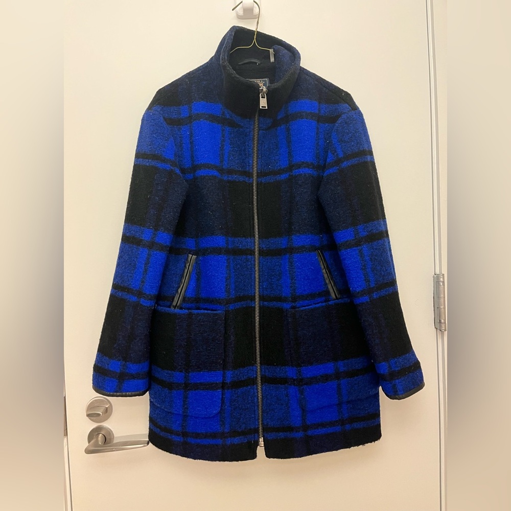 Pendleton - Plaid oversized wool blend zip-up coat - Sz XS